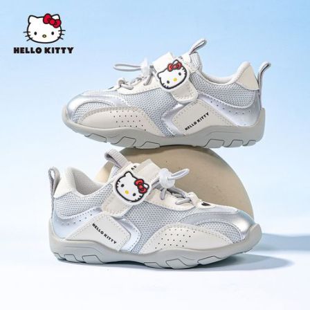 HelloKitty儿童春季新款运动鞋女童时尚百搭休闲鞋户外休闲跑步鞋