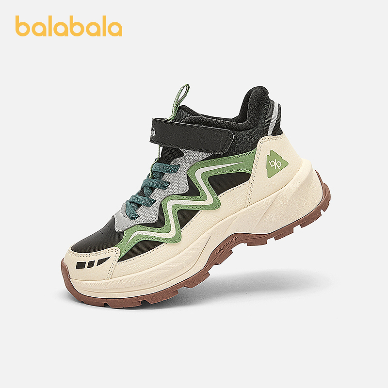 【商场同款】巴拉巴拉儿童运动鞋加绒防滑男童鞋秋冬新款鞋子主图