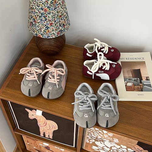 奇诺鼠秋季新款男女童时尚百搭透气软底休闲防滑耐磨学步鞋0653主图