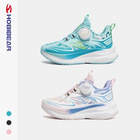 【哈比熊】侧旋转纽扣轻便缓震网面跑步鞋男童女童运动鞋AS8661