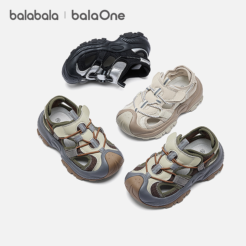 巴拉巴拉童鞋儿童户外鞋男女童2026年新款夏季时尚撞色运动凉鞋主图