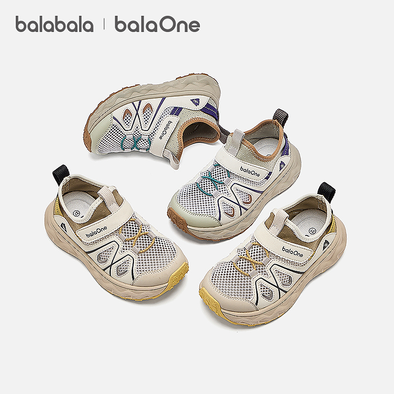 巴拉巴拉童鞋儿童户外鞋男女童2026年新款夏季透气网孔运动慢跑鞋主图