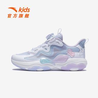 蝶翼6安踏儿童女大童休闲鞋2026夏新款网面犟弹女大童旋钮老爹鞋