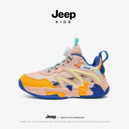 Jeep童鞋儿童户外夏季男童轻便耐磨运动鞋女童软底透气防滑篮球鞋