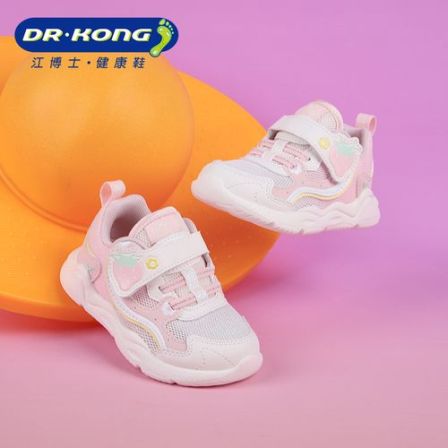DR·KONG/江博士·健康鞋春季女童二段网面防滑学步鞋1B14A1015BW0