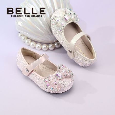 【星熠流光公主鞋】新款春秋女童软底水钻公主单鞋时尚皮鞋RK0607
