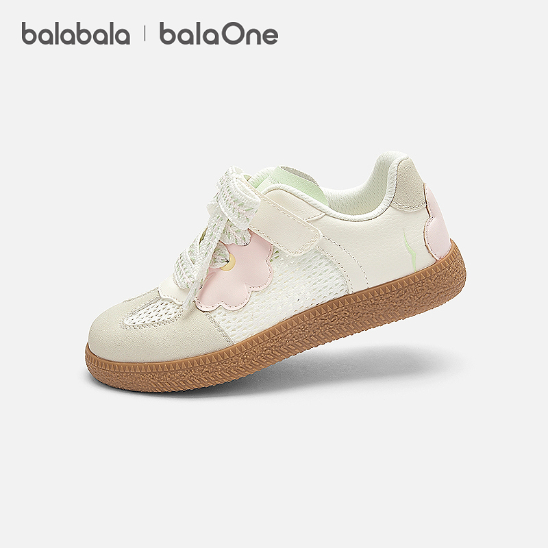 【balaOne】巴拉巴拉童鞋儿童休闲鞋女德训鞋2026夏新款板鞋甜美主图