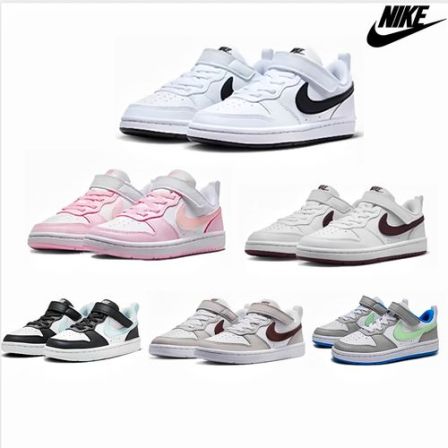 正品NIKE耐克时尚经典低帮舒适减震耐磨儿童板鞋轻便透气中童合集