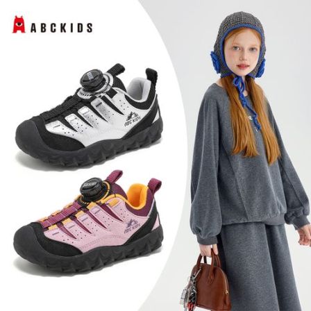 Abckids童鞋2026年春季女童网面透气运动鞋轻便儿童男防滑跑步鞋