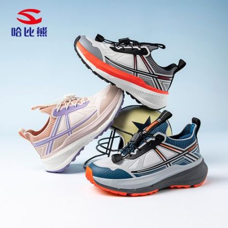 哈比熊童鞋春夏运动鞋防滑耐磨跑步轻便透气网面休闲鞋EK61151137