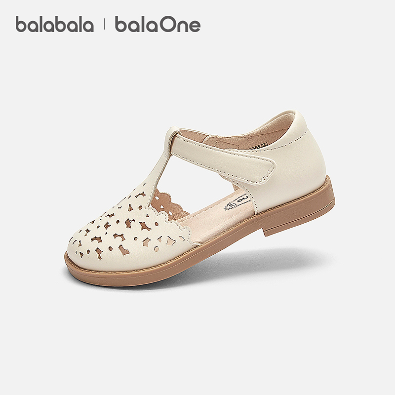 【balaOne】巴拉巴拉童鞋女童公主鞋2026新夏透气吸湿舒适小皮鞋主图