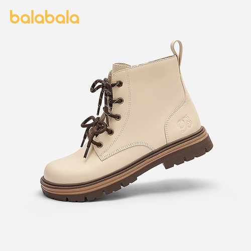【商场同款】巴拉巴拉童鞋女童马丁靴英伦风新款秋冬靴子时尚主图