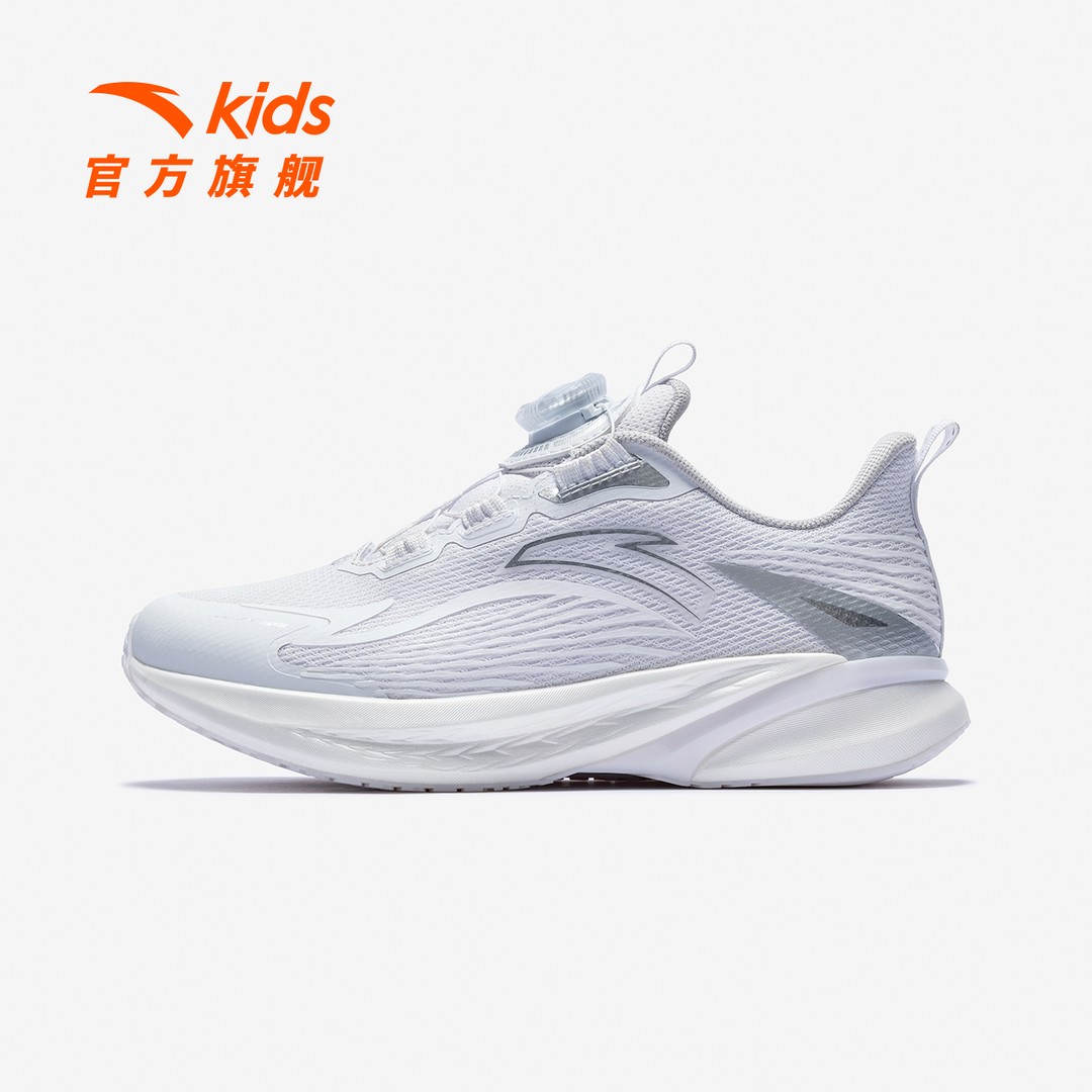 【骇浪】安踏儿童男女大童跑鞋2026新款舒适防滑耐磨旋钮专业跑鞋主图