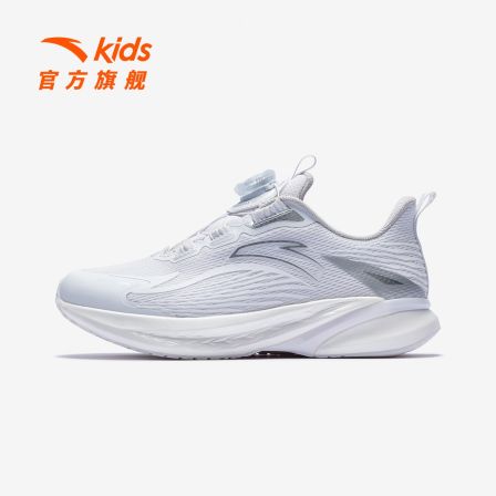 【骇浪】安踏儿童男女大童跑鞋2026新款舒适防滑耐磨旋钮专业跑鞋