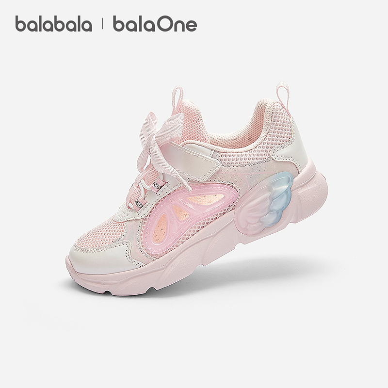 【balaOne】巴拉巴拉童鞋儿童运动鞋女童鞋2026夏季新精致慢跑鞋主图
