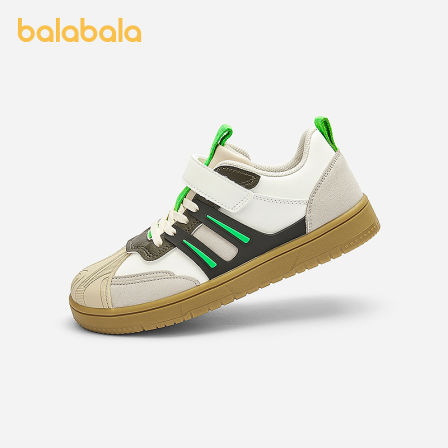 童鞋儿童运动鞋男童春秋防滑耐磨德训鞋时尚复古拼色