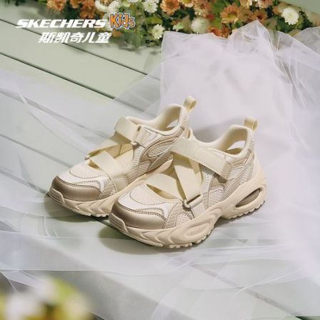 26新款【全新升级忍者减震跑鞋】斯凯奇官方儿童凉鞋夏季魔术贴运动