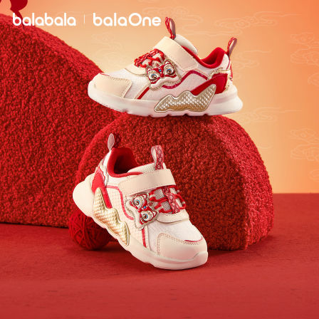 【balaOne】巴拉巴拉宝宝学步鞋男女童鞋2026新款春秋运动鞋可爱