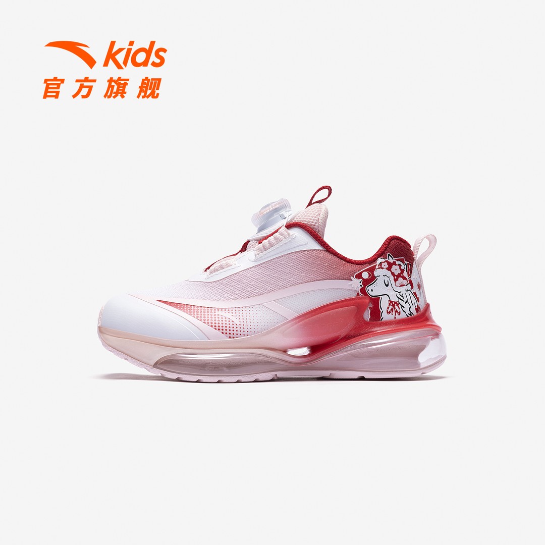 蓄能仓3安踏儿童女小童跑鞋2026年新款防滑耐磨儿童旋钮运动童鞋主图