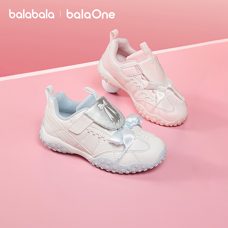 【balaOne】巴拉巴拉童鞋儿童慢跑鞋女童2026新春秋芭蕾舞运动鞋主图