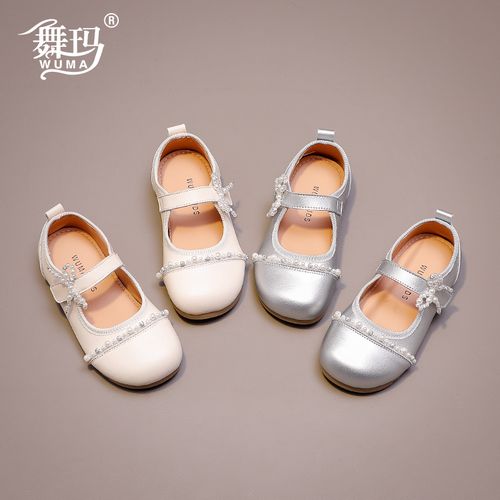 舞玛女童鞋子儿童公主鞋2026新款春秋季玛丽珍单鞋软底皮鞋538372主图