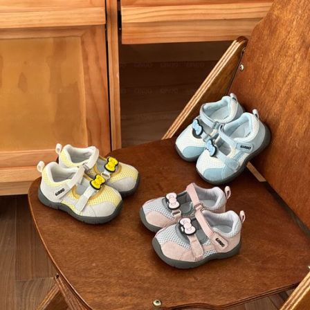 Gina春季单鞋公主蝴蝶结儿童女童时尚秋季透气软底防滑小童1712