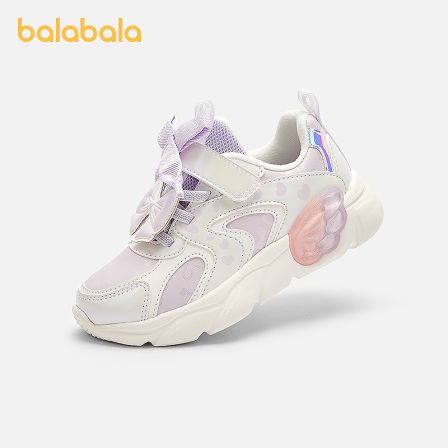 巴拉巴拉童鞋儿童运动鞋女童鞋新春秋鞋子甜美老爹鞋潮蝴蝶结