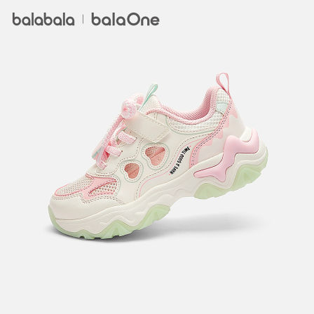 【balaOne】巴拉巴拉童鞋儿童运动鞋女童2026夏新慢跑鞋萌趣可爱
