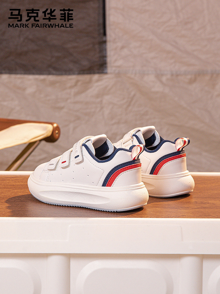 马克华菲官方正品男童运动鞋春季新款软底舒适小白鞋户外踏春跑鞋主图