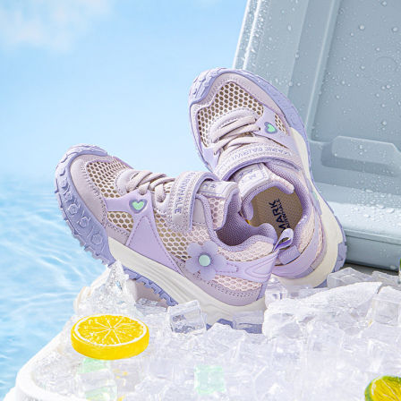 马克华菲旗舰店女童运动鞋夏季新款网面户外徒步休闲鞋轻便平底鞋