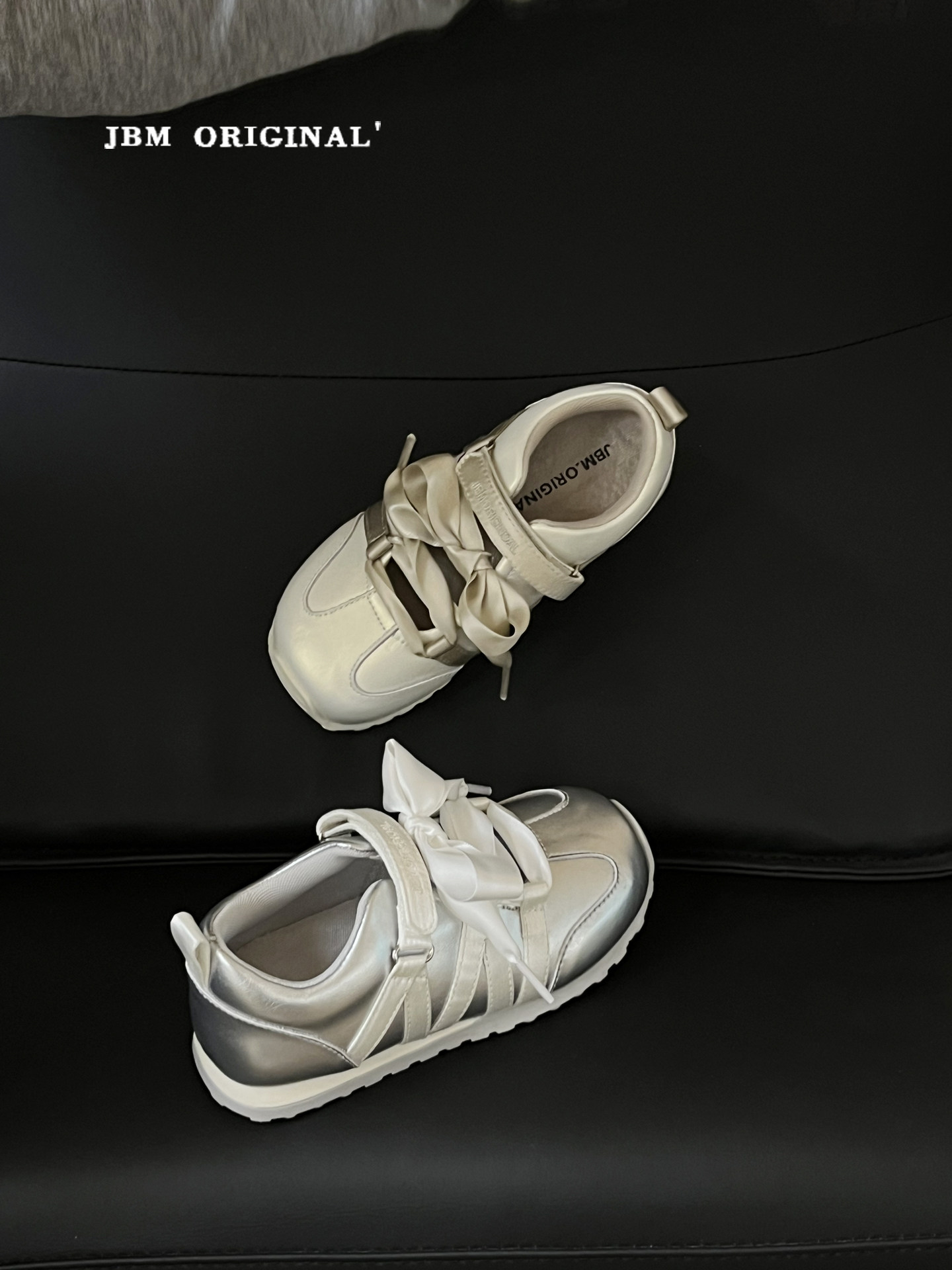 JBM 春季儿童芭蕾风德训鞋中大童绸缎休闲鞋女童玛丽珍浅口阿甘鞋主图