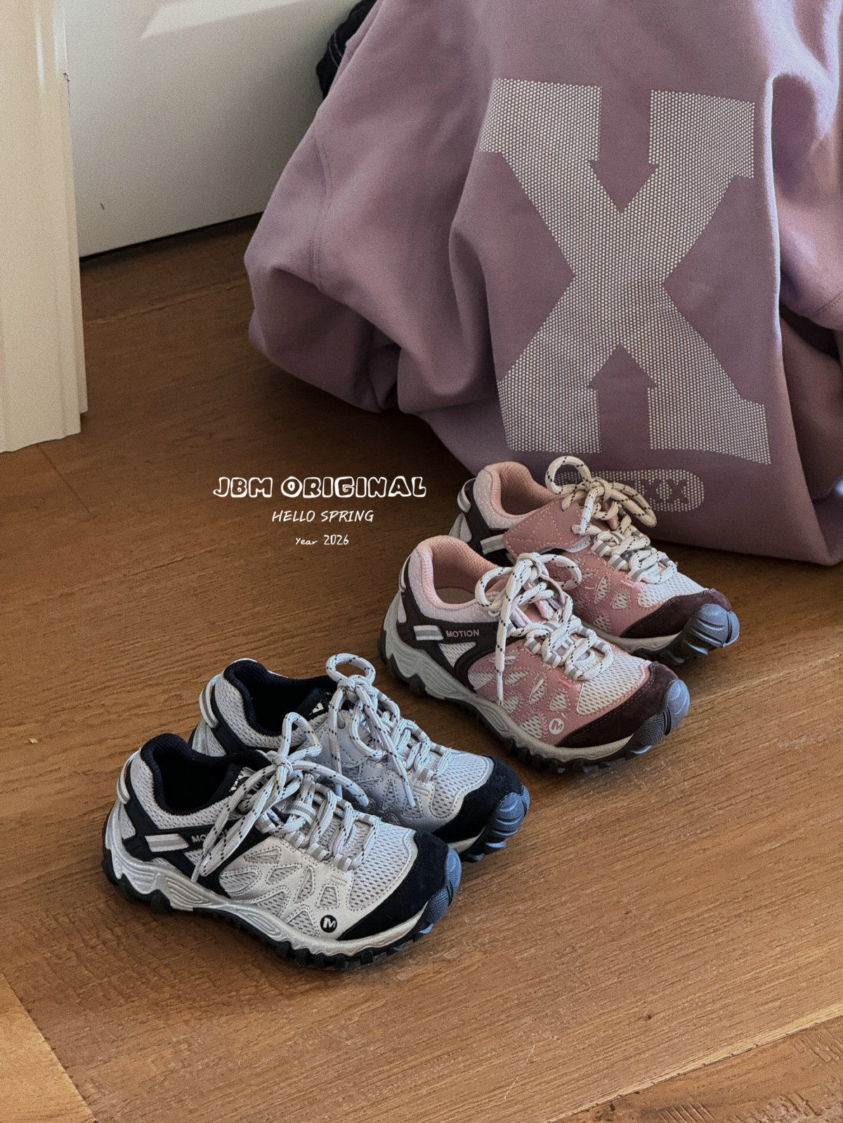 JBM正品户外儿童运动鞋 春季徒步缓震透气男女童登山鞋网面休闲鞋主图