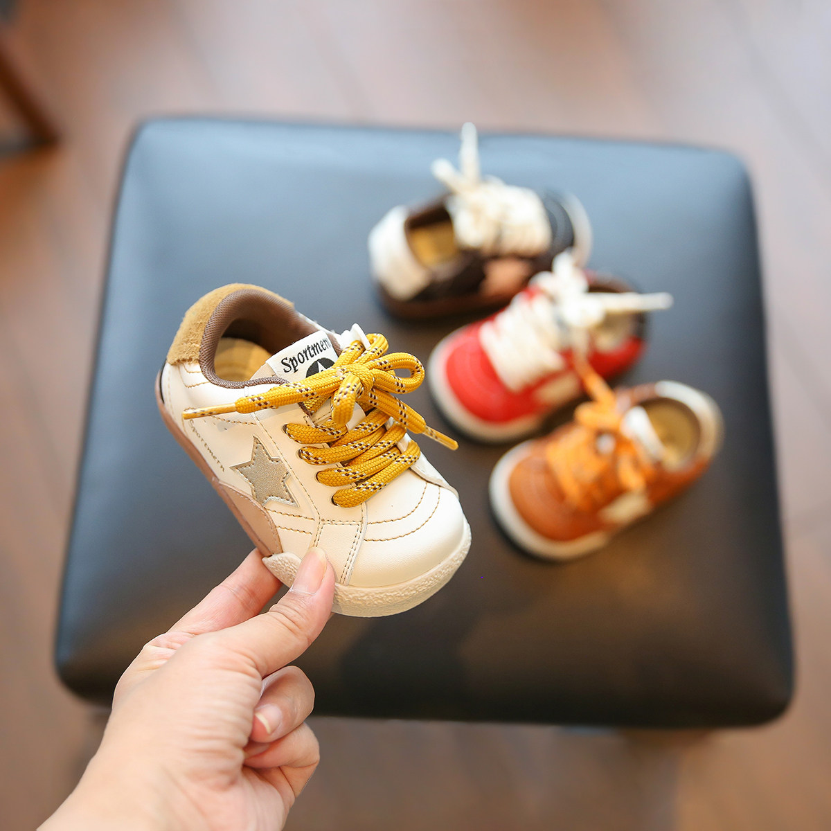 小步点宝宝童鞋春季女宝鞋子软底防滑婴儿学步鞋儿童运动鞋男童鞋主图