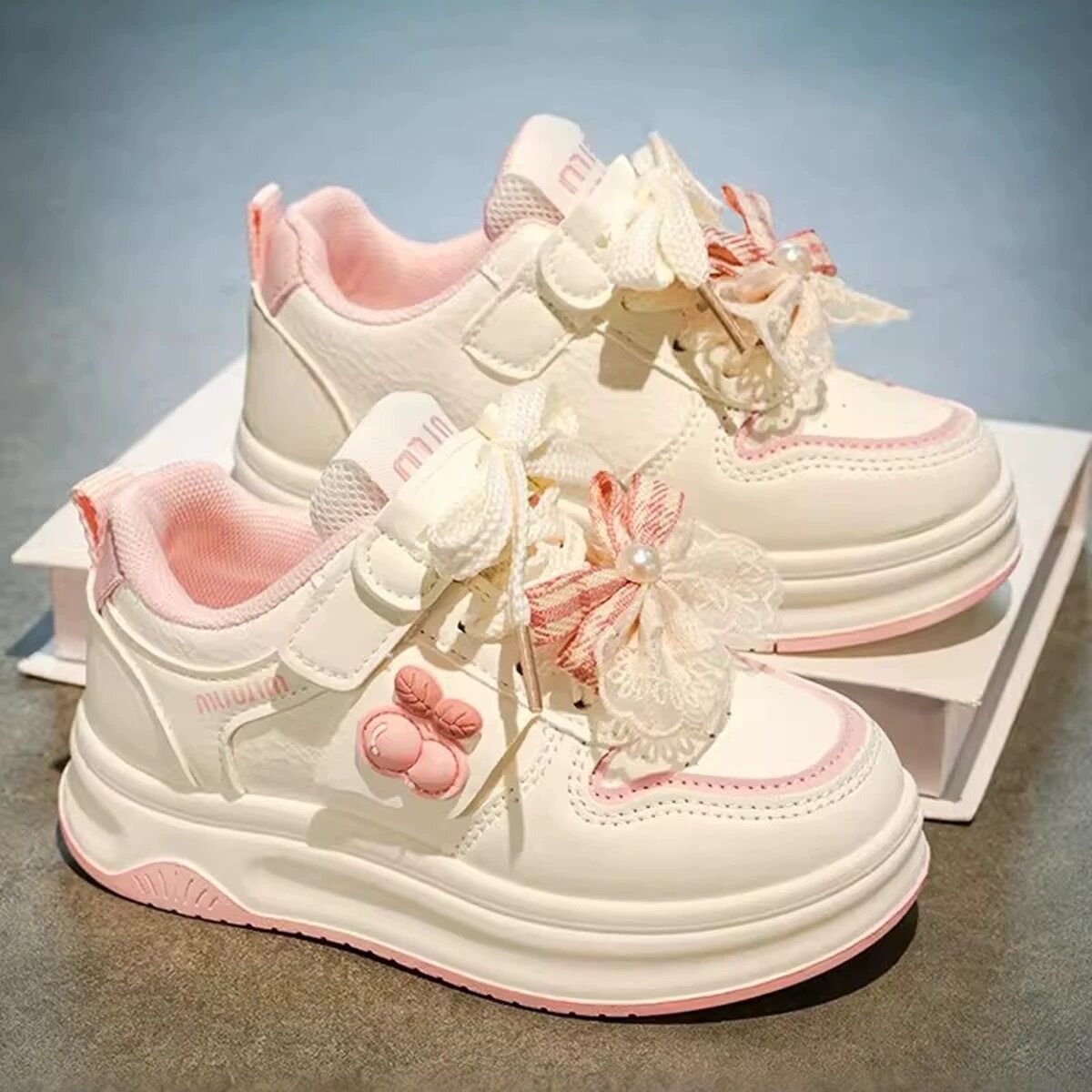 官网C&K儿童小白鞋女童板鞋2026新款春季公主软底运动鞋女孩轻便主图