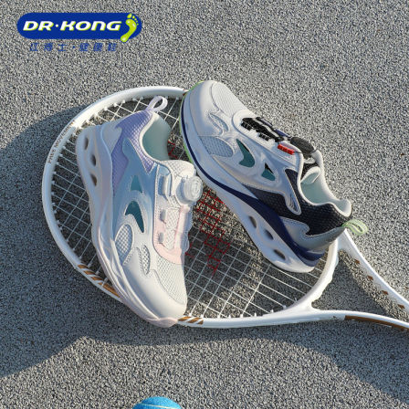 Dr.Kong江博士童鞋2026春季新款旋钮扣男女中大童儿童运动鞋透气