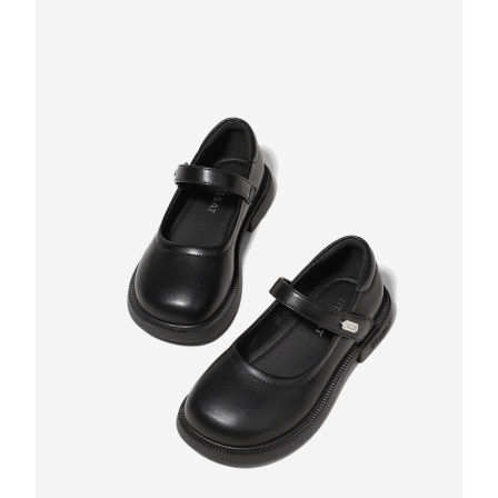 星期六童鞋女童皮鞋2026新款公主鞋演出鞋乐福鞋子女童黑色小皮鞋