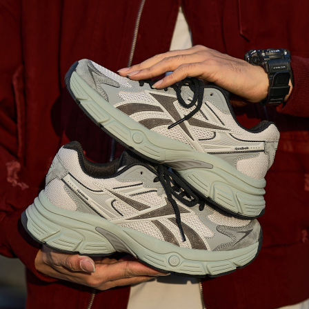 Reebok锐步男鞋2026新款春季潮牌男士百搭运动休闲透气网面老爹鞋