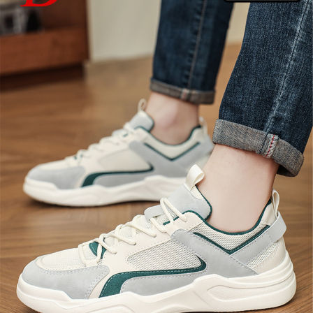 男鞋2026新款春秋夏季透气网面休闲板鞋男士软底轻便舒适小白鞋子