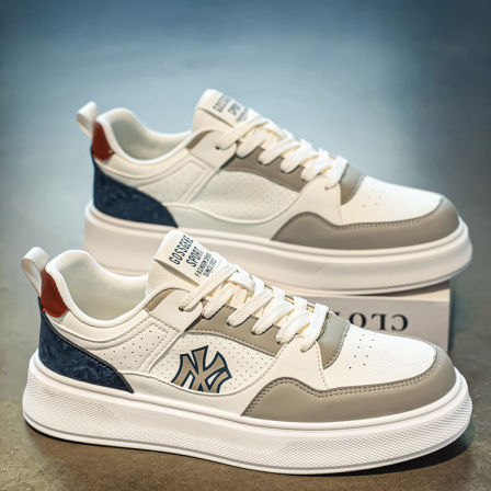 男鞋春季2026新款青少年高级感休闲板鞋增高软底百搭运动小白潮鞋