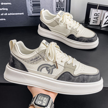 男鞋2026新款春季防滑耐磨增高软底休闲板鞋男士百搭运动小白潮鞋