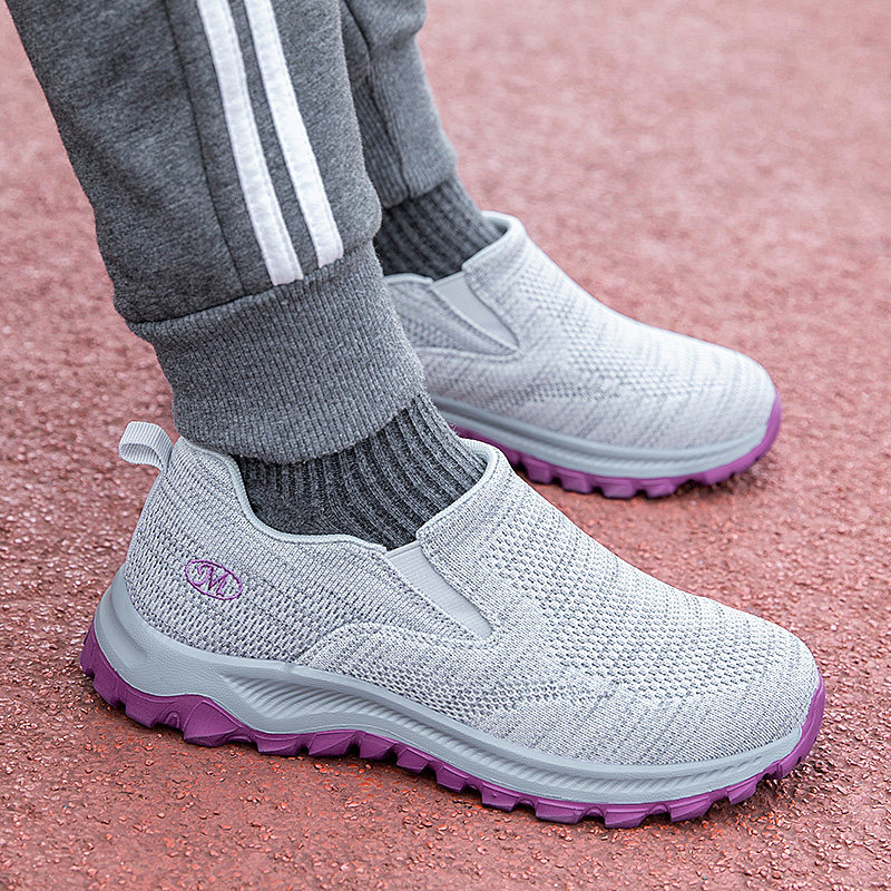 张凯丽老人鞋女防滑软底春季妈妈鞋中老年舒适健步休闲运动鞋主图