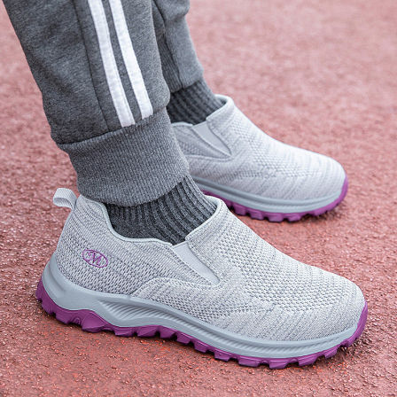 张凯丽老人鞋女防滑软底春季妈妈鞋中老年舒适健步休闲运动鞋