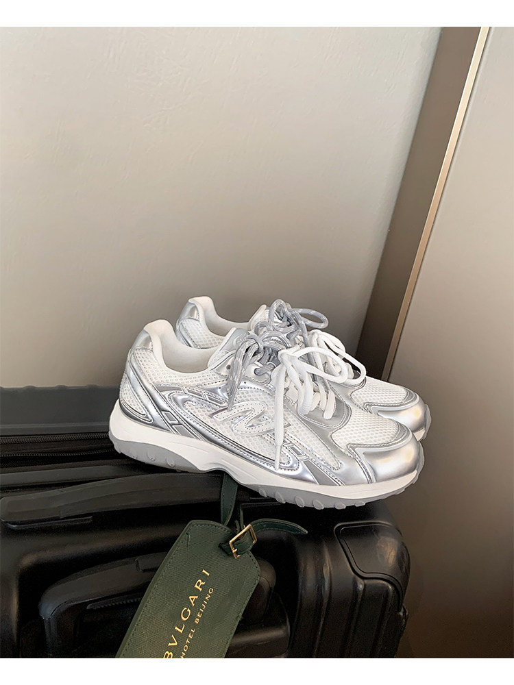 【苏茵茵】甜妹老爹鞋~原创5cm增高鸳鸯鞋带机能老爹鞋女休闲鞋主图