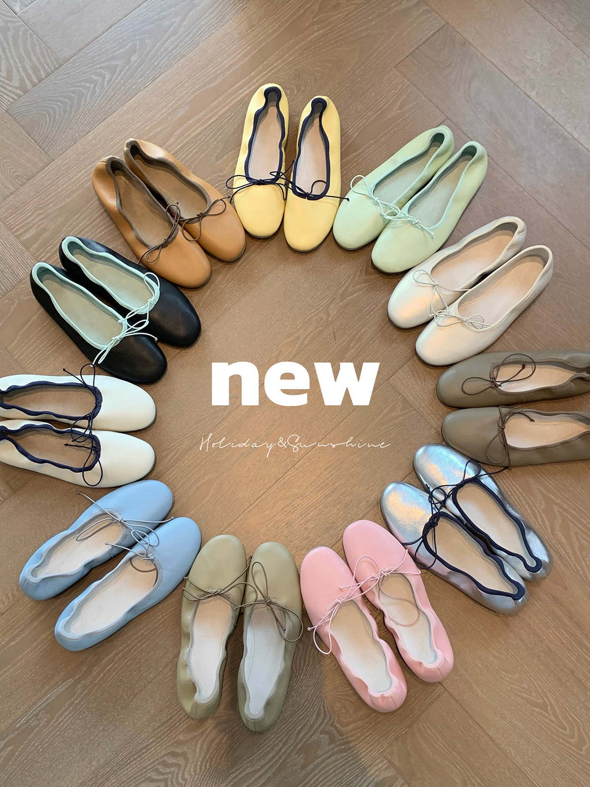 葡萄妈studiolee头层小羊皮蝴蝶结软底平底浅口芭蕾小单鞋女春秋主图