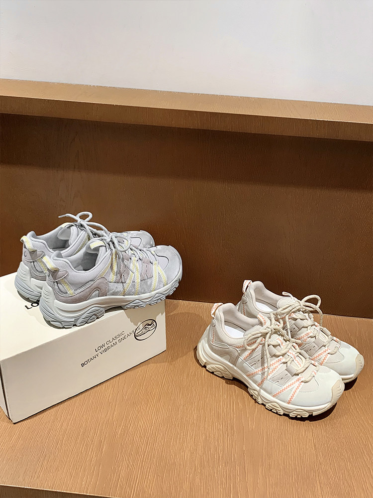 【苏茵茵】月牙登山鞋~7cm厚底小歪头户外露营休闲运动鞋女老爹鞋主图