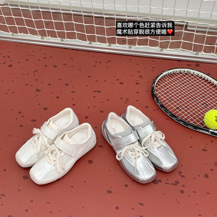 【苏茵茵】网球少女德训~5cm内增高魔术贴休闲运动德训鞋女阿甘鞋