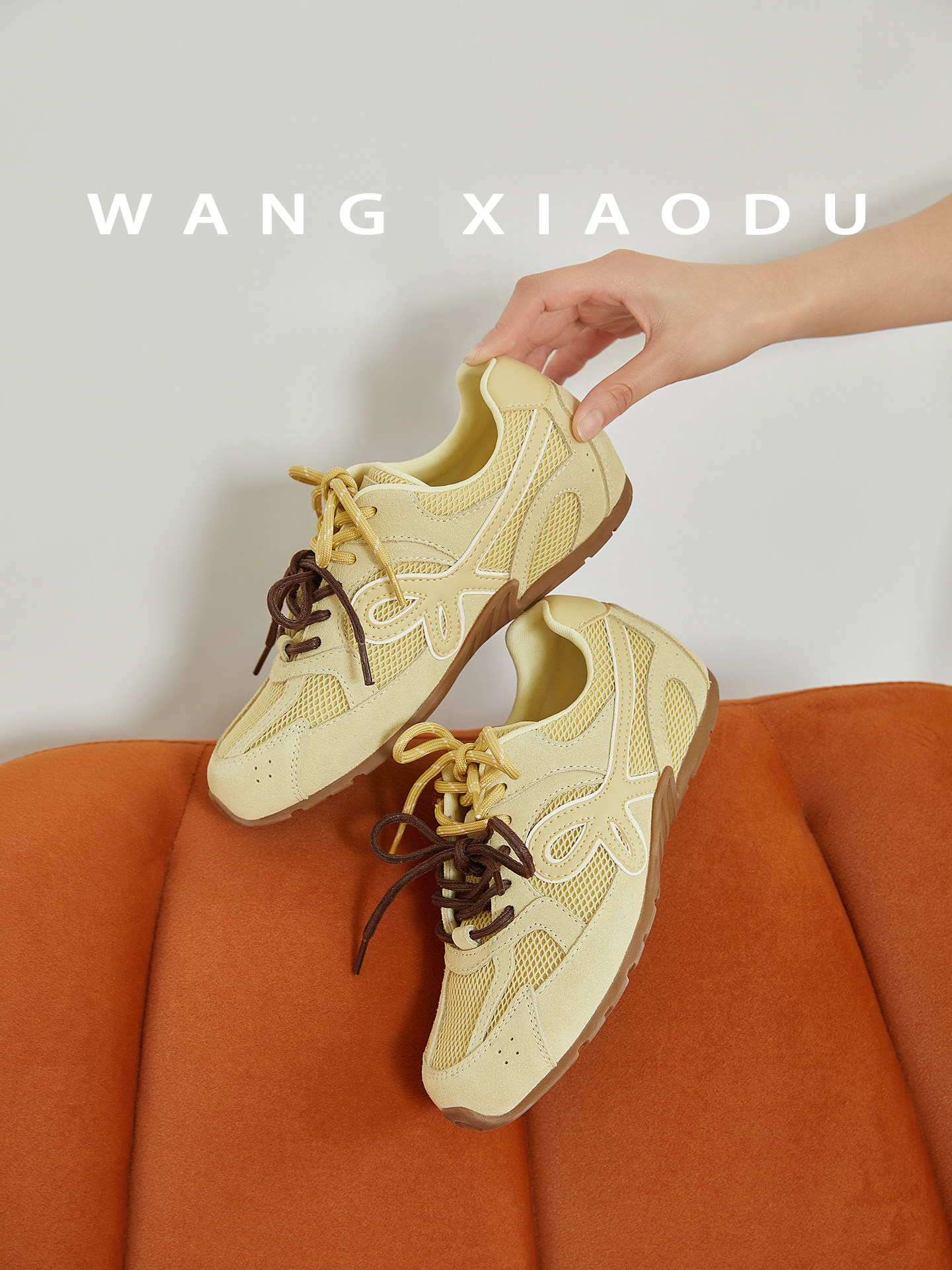 原创【王小毒】春暖花开●4cm内增高休闲鞋女复古德训鞋鞋阿甘鞋主图