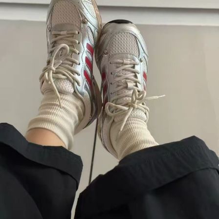 2026新款时尚头层牛皮网面透气舒适轻便运动休闲鞋女潮