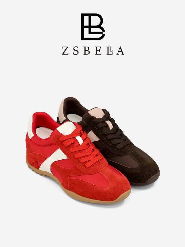 ZSBELLA赛斯贝拉牛反绒内增高舒适透气休闲鞋S1264主图