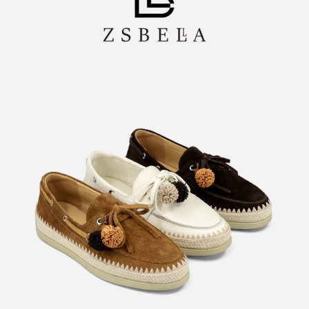 ZSBELLA赛斯贝拉26春季新牛皮舒适休闲鞋ZS1351